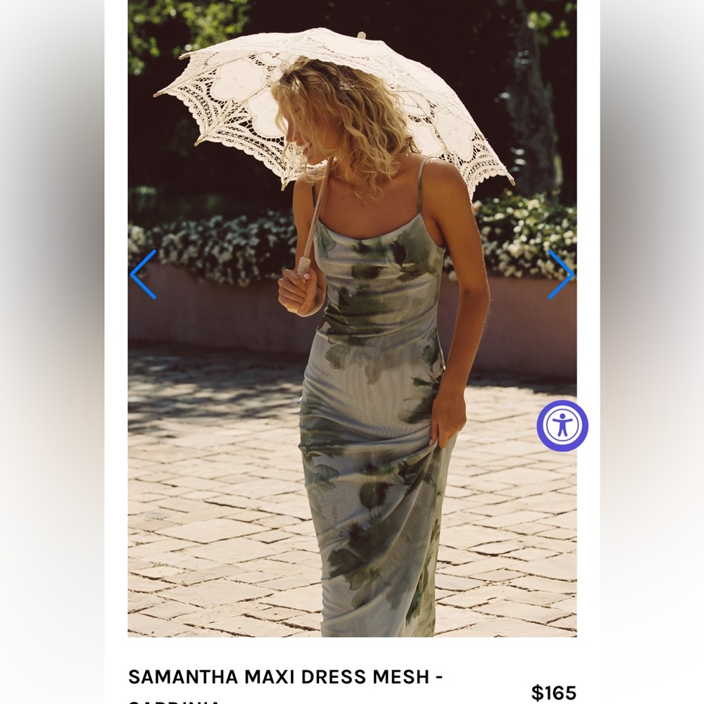 NWT Skatie SAMANTHA MAXI DRESS MESH - SARDINIA, Small